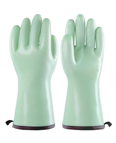 PACIFIC PPE Waterproof Silicone Oven Gloves, Heat Resistant, Food Grade X-Large