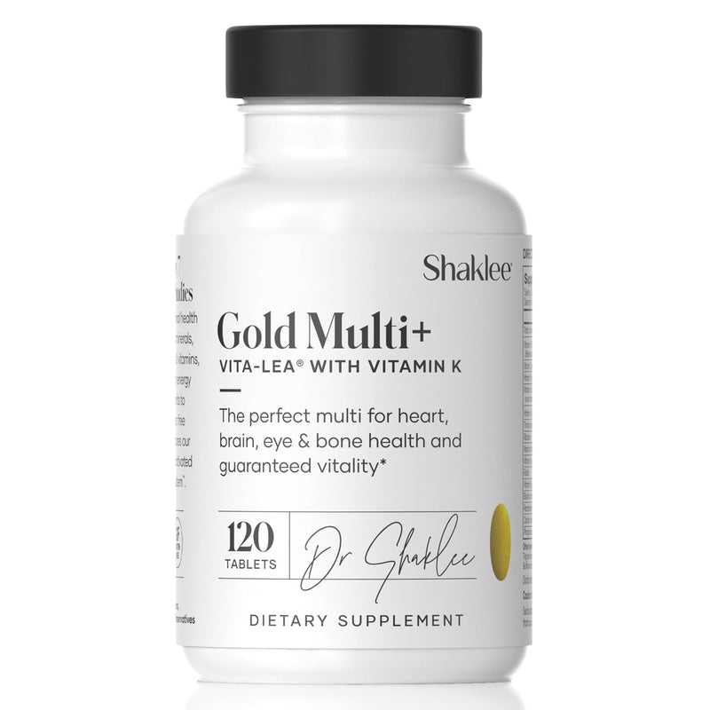 Shaklee - Vita-Lea Gold® with Vitamin K for Adults Over 50-120 Tablets | High-potency formula for heart, immune, bone, and joint health, supports physical energy and healthy aging, gluten-free