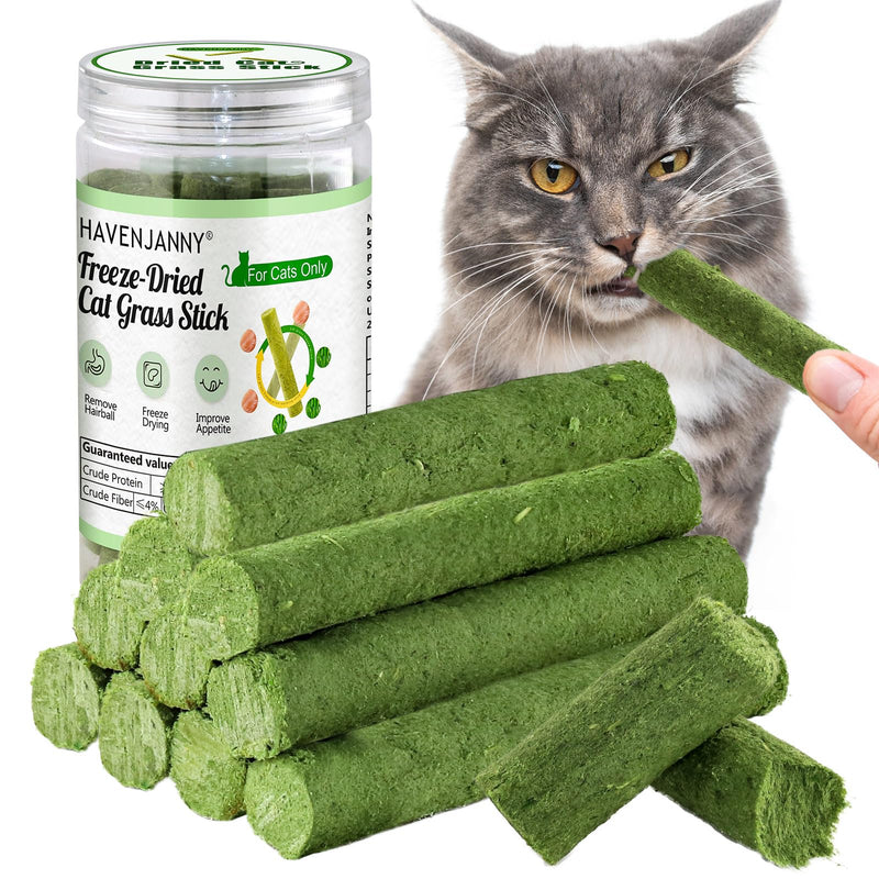 HavenJanny Cat Grass Teething Stick for Cat, Cat Grass Stick Canned for Indoor Cats, Cat Grass Treats Hairball Relief and Teeth Cleaning(1.76oz) 1.76oz - BeesActive Australia