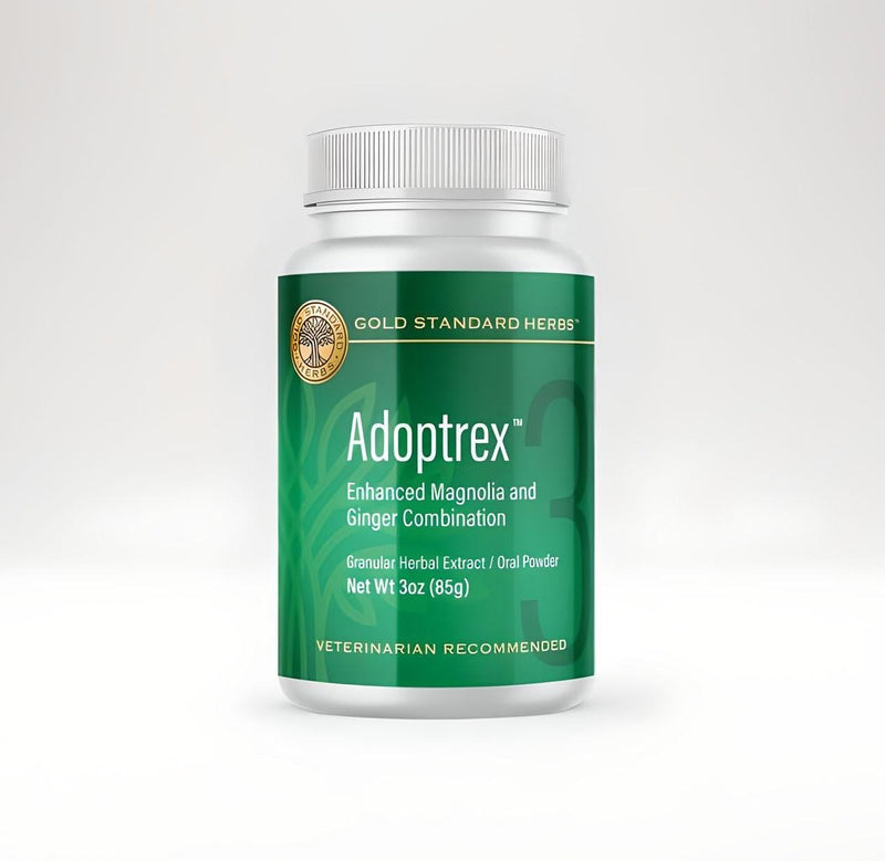 Adoptrex Gut and Pancreatic Function Support Supplement for Dogs by Gold Standard Herbs, All Natural Magnolia and Ginger Combination Powder (85 gram) 85 gram - PawsPlanet Australia