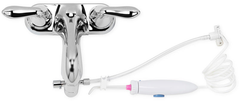 Non-Electric Faucet Water Flosser | Long-Lasting Coil Tube | Standard Tips | Ideal Replacement for Broken Faucet Flossers | Family-Friendly Oral Irrigator