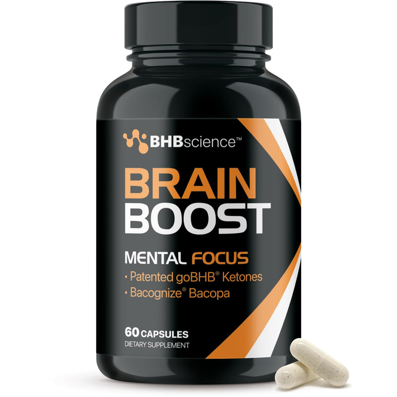 Brain Booster Supplement for Focus - Clinically Validated Nootropics Brain Support Supplement with Bacopa Monnieri Extract & Patented goBHB for Cognitive Support - 3rd Party Tested (30 Servings) Boost - BeesActive Australia