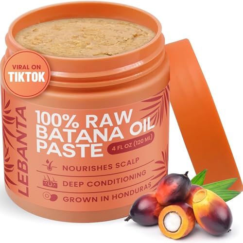 Lebanta Raw Batana Oil For Hair - 100% Pure Organic 4oz Scalp & Hair Mask 4 Count (Pack of 1)