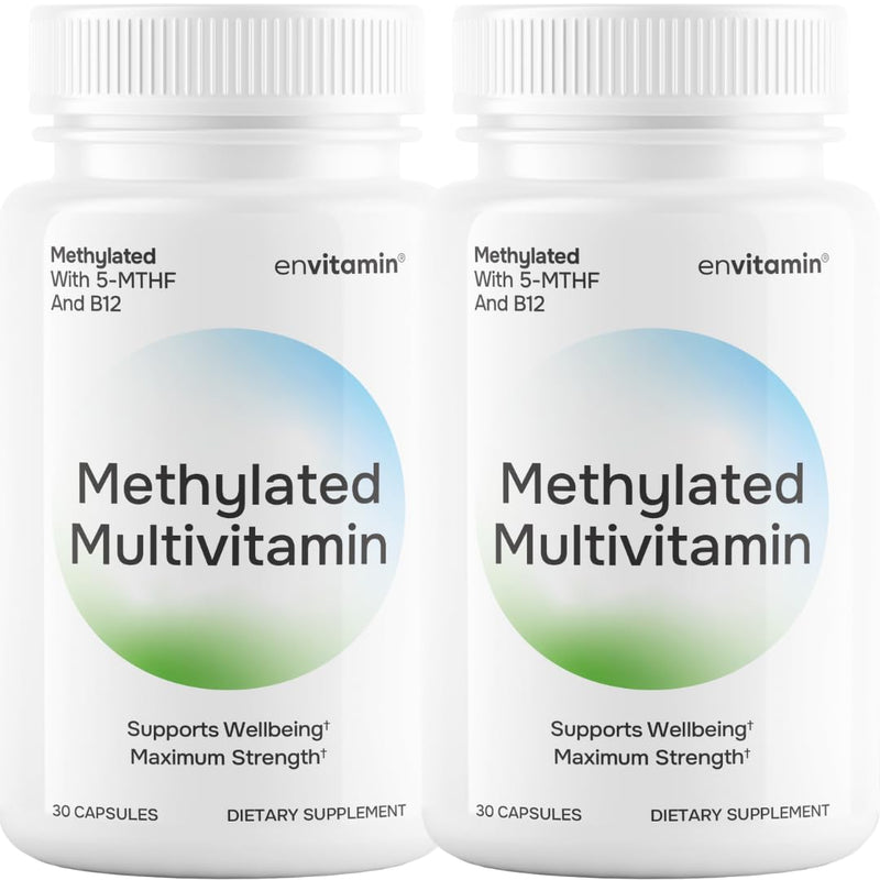 envitamin Methylated Multivitamin Multimineral Complex L Methylfolate 2 Pack 60 Count (Pack of 1) Methylated 2 Pack