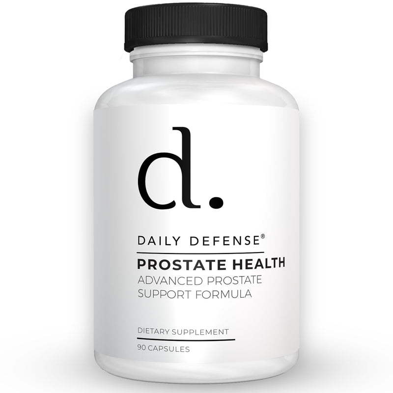 Prostate Defense Prostate Health Supplement for Men with Saw Palmetto Powder, Vitamin E, Zinc, Mushrooms, Pumpkin Seed - Urinary Prostate Support