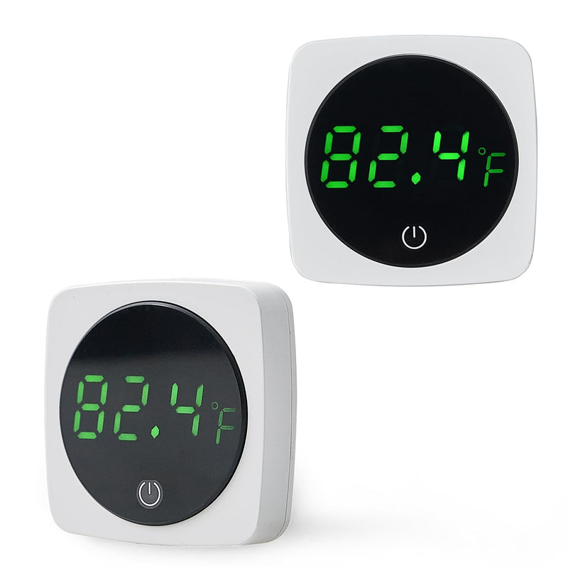 Aquarium Thermometer, Digital Fish Tank Thermometer Stick On, LED Display ±0.9°F with Touch Button for Aquatic Pets, Fish, Betta Axolotl & Turtle (2) 2 - BeesActive Australia