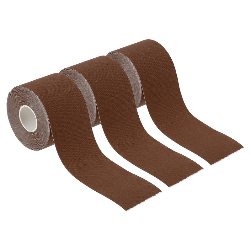 PATIKIL Aerial Hoop Tape, Athletic Tape Adhesive Non-Slip Grip Tape Yoga Rig Sports Tape for Wrapping Exercises Gymnastics Brown 16.4ft x 2 Inch - BeesActive Australia