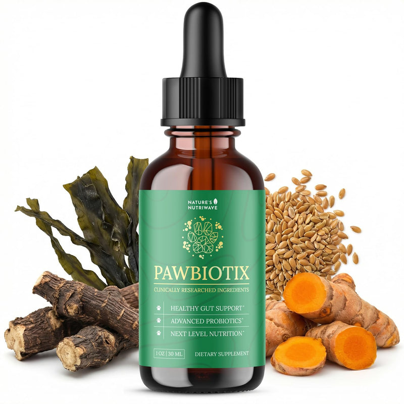 Pawbiotix Liquid probiotics for Dogs - Dog probiotics for Digestive Health | 100% Natural Dog Gut Health probiotics | probiotics for Dogs | Original Formula, Beacon Flavor, 1oz, 1 Month Supply 1 Fl Oz (Pack of 1)
