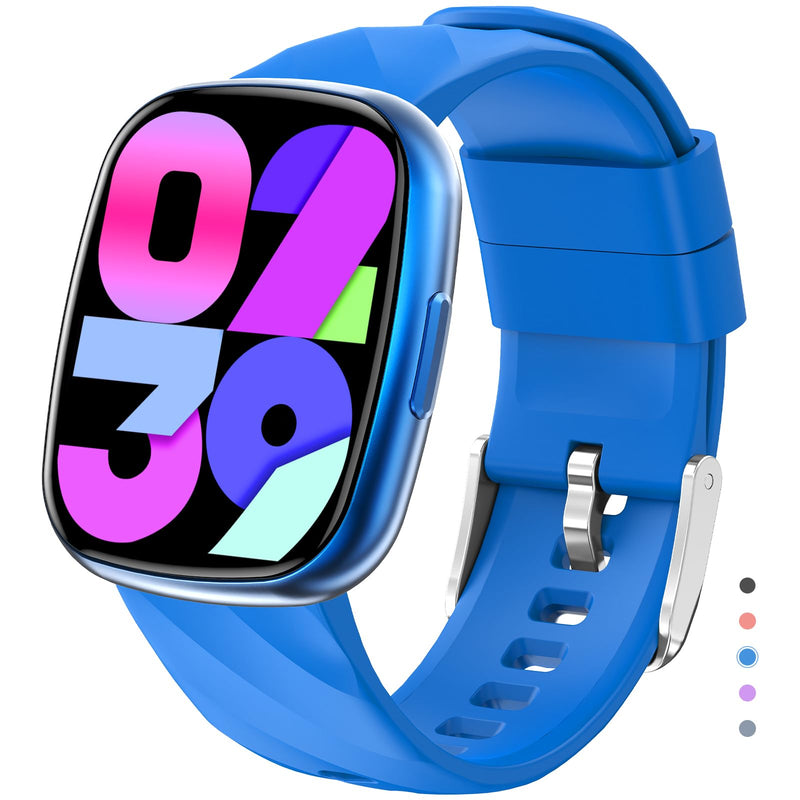 Smart Watch for Kids, Kids Fitness Tracker Watch for Boys Girls Ages 5-15, Activity Tracker, Heart Rate Sleep Monitor, IP67 Waterproof, Pedometer, Sport Modes, Puzzle Game, S60K Blue - BeesActive Australia