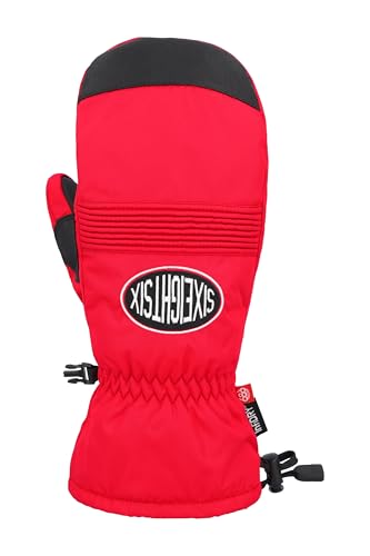686 Men's Lander Mitt - Snow, Ski & Snowboard Mittens for Men - Water & Weather Resistant True Red Small