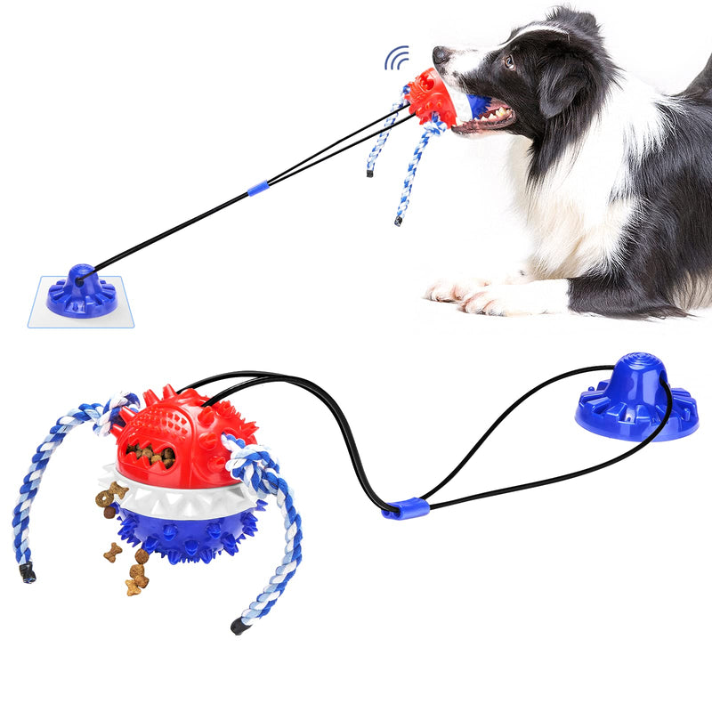 Dog Toys for Aggressive Chewers Interactive Dog Toys, Suction Cup Dog Toy Tug of War Indestructible, Dog Puzzle Toys Treat Food Dispensing Ball, Dog Enrichment Toys - BeesActive Australia