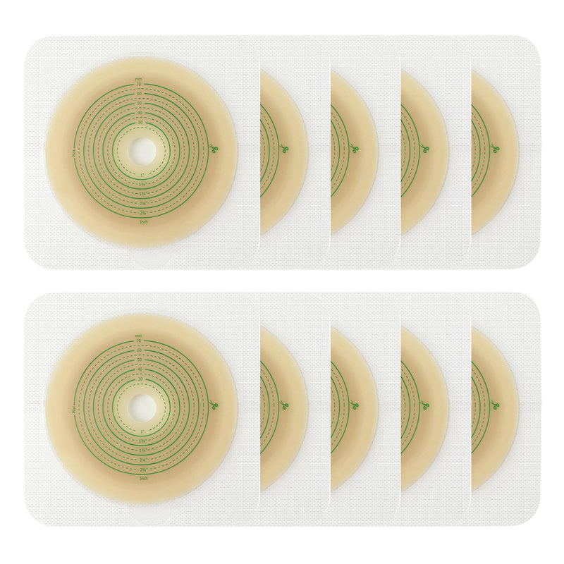 10pcs Skin Barrier with Non-Woven Border for Two Piece Colostomy Bags, Cut-to-Fit, 70mm Max - BeesActive Australia