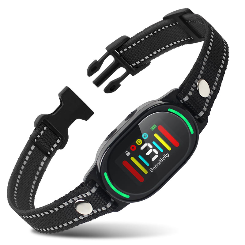 PetJoy Smart Bark Collar, Anti Bark Collar with Optional Shock, Dog Bark Collar for Small Medium Large Dogs - Vibration or Shock Mode 2 in 1 (3 Sensitivity Levels) - BeesActive Australia