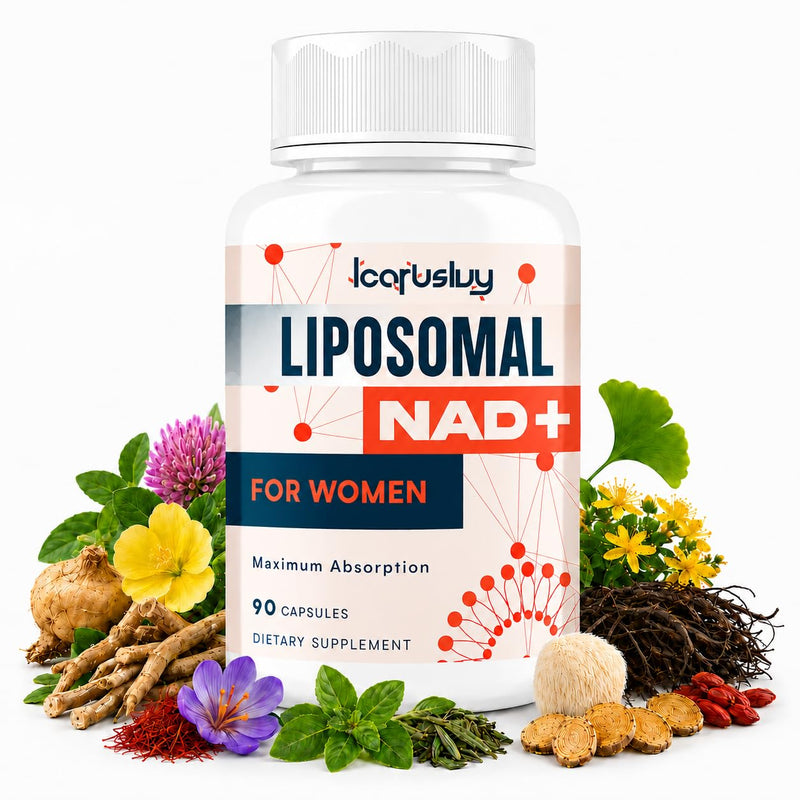 NAD for Women, NMN Alternative, Female Liposomal NAD+, 90 Capsules | Women Focused Formula, Cellular Wellness Support*, Liposomal Delivery System, Antioxidant & Cognitive Function, Vegan 90 Count (Pack of 1)