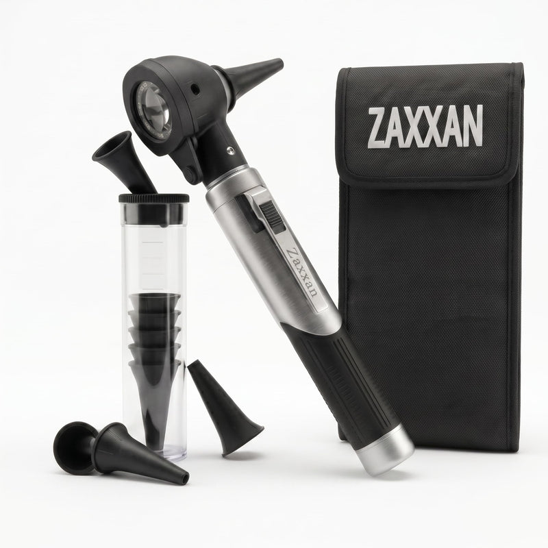 Professional Otoscope – High-Clarity Optical Ear Scope for Home Use, Infections & Canal Exams | Easy for Parents, Students & Clinicians | Includes Specula Kit & Protective Travel Pouch Soft Pouch