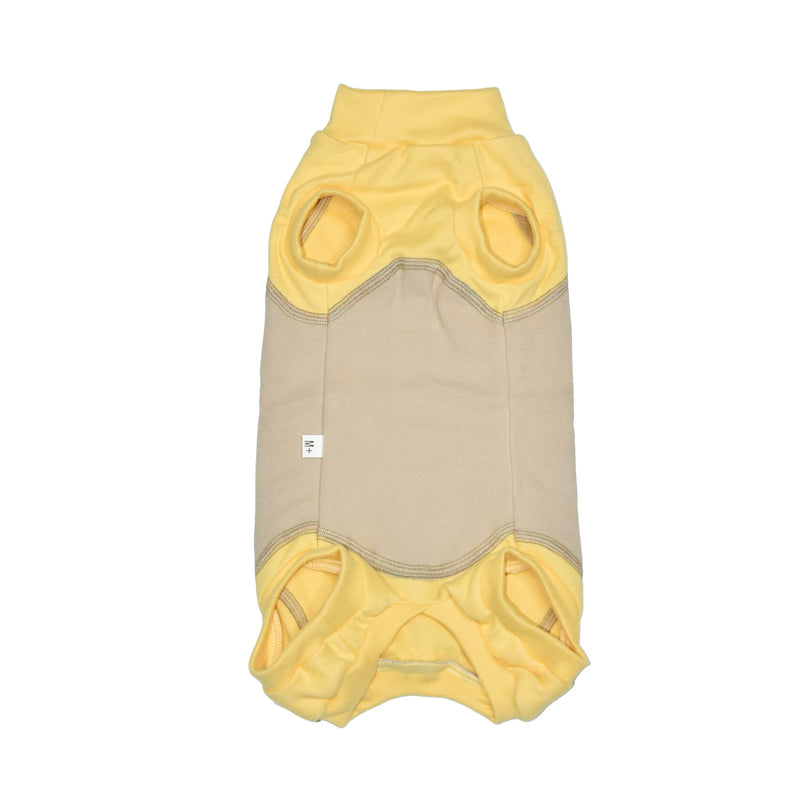 Sphynx Cat Pajamas Four Leg Warm Fleece Sleeveless Bodysuit Elastic Pet Clothes for Hairless Cat Surgery Recovery Suit (Warm Belly Khaki, L (9-11 lbs)) L (9-11 lbs) Warm Belly Khaki - BeesActive Australia