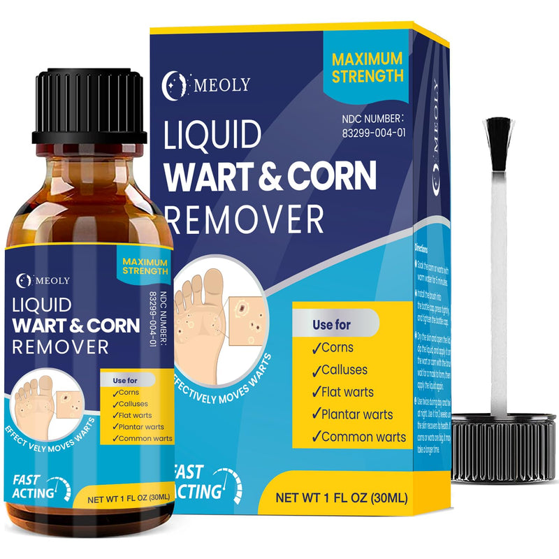 Salicylic Wart Removal Freeze Away: Fast-Acting Wart Removal Maximum Strength for Men and Women - Plantar Wart Genital Wart Corns Calluses 30 ML 1 Ounce - BeesActive Australia