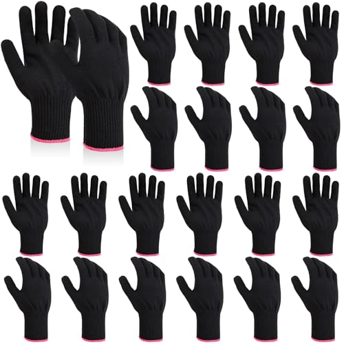 Suhine 20 Pcs Professional Heat Resistant Gloves Classic Style