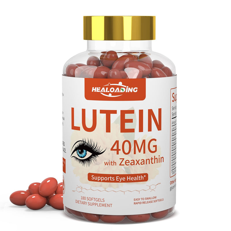 Lutein and Zeaxanthin Supplement Softgels: Eye Vitamins and Supplements with Vitamins C, E, Omega 3, Lutein & Zeaxanthin for Improving Vision and Relieving Eye Fatigue