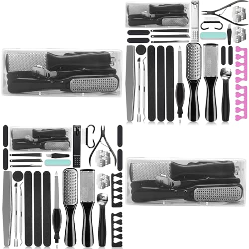 36 in 1 Pedicure Tools for Feet, (2 Pack) Foot Callus Remover Set for Foot Care