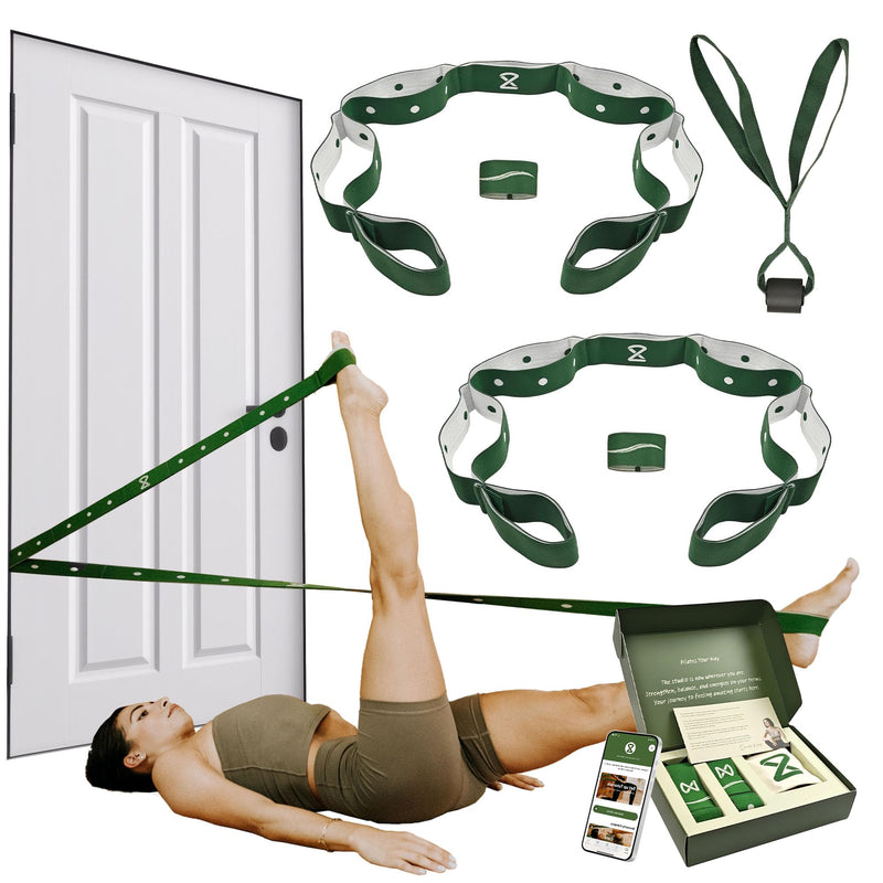 Two8 Bands Pilates in a Box -Workout Resistance Bands For Working Out Women & Men, Resistance Band With Loops, Stretch Band For Exercise, At Home Pilates Equipment for Home Workouts Kit, Workout Loops - BeesActive Australia
