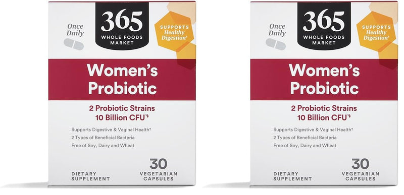 365 by Whole Foods Market, Probiotic Womens 10 Billion CFU, 30 Count (Pack of 2) 30 Count (Pack of 2)