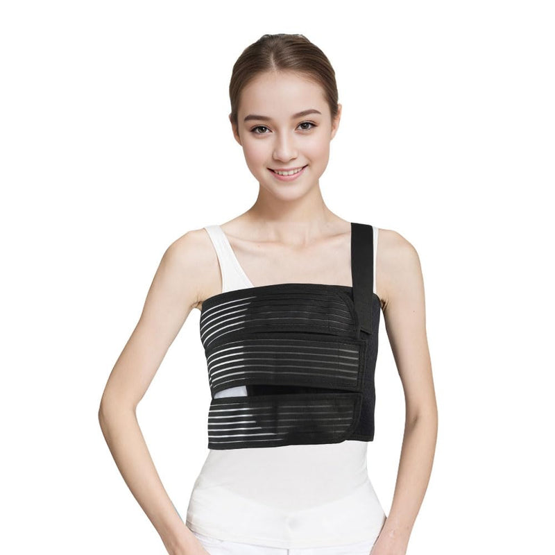 Rib Brace for Women Men,Breathable Chest Binder,Rib Protector Wrap & Chest Brace for Dislocated or Injured Ribs (M(25"-33")) M(25"-33") - BeesActive Australia
