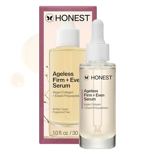 Honest Beauty Ageless Firm and Even Serum, Vegan, Fragrance-Free, 1 fl oz Firming Serum, 1 fl oz
