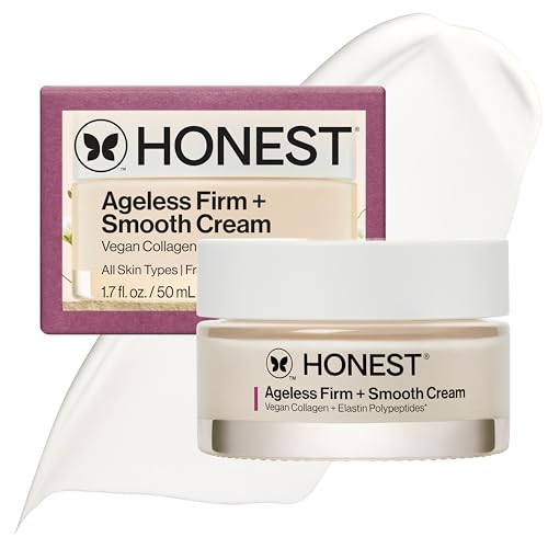 Honest Beauty Ageless Firm and Smooth Cream, Vegan, Unscented, 1.7 fl oz Firming Cream, 1.7 fl oz