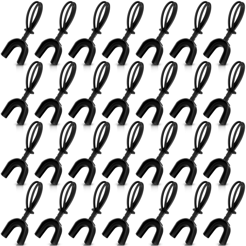 Kanayu 30 Pcs Strapped Mouth Guard No Boil Mouth Guard Soft Sports Mouthguard with Strap Mouth Protector for Adult Youth Boxing Basketball Hockey Lacrosse Wrestling Rugby Black