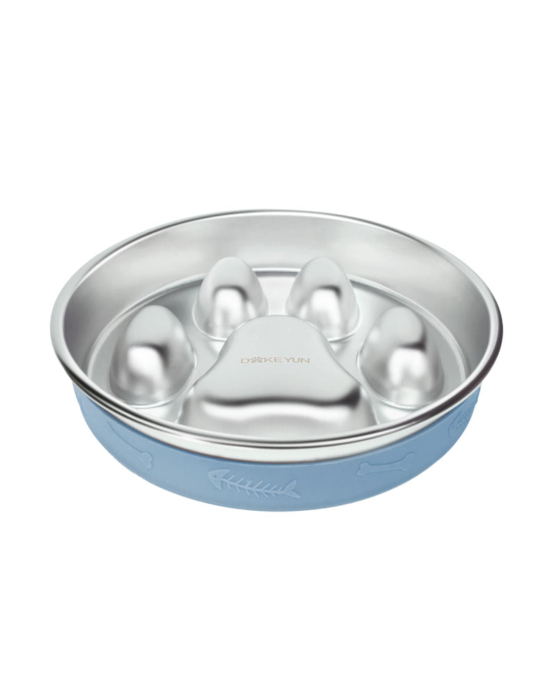 Slow Feeder Dog Bowl,2-4 Cups Food-Grade Stainless Steel Dog Food Bowls,Non-Slip Metal Slow Feeding Bowl for Small & Medium Sized Dogs,Pet Bowls to Slow Down Eating - BeesActive Australia