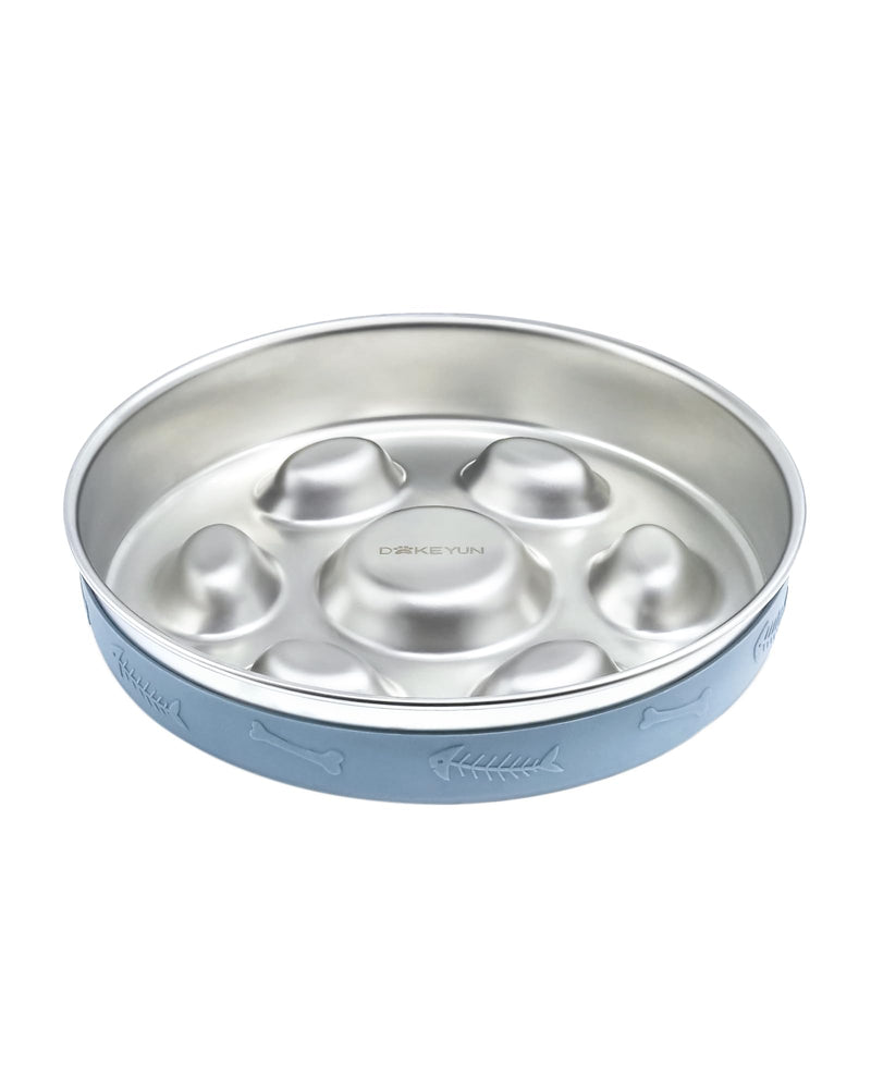 Slow Feeder Dog Bowl Stainless Steel,2-4 Cups Metal Dog Food Bowls with Non-Slip Silicone Mat,Slow Down Eating Pet Bowl for Small & Medium Sized Dogs - BeesActive Australia
