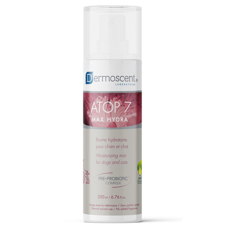 Dermoscent ATOP 7 Max Hydra Spray for Pets | Natural Hydrating Mist with Pre & Probiotic Complex for Dry, Allergy & Atopy-Prone Skin Relieves Skin Dryness & Protects Cutaneous Barrier Non-Greasy