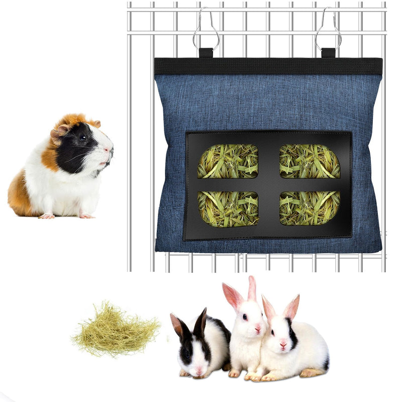 Rabbit Hay Feeder Bag,Guinea Pig Hay Feeder,Bunny Hay Feeder Bag,4 Holes Fabric Hanging Hay Feeder Bag for Small Animal,Hay Feeder Rabbit for Guinea Pig Hay Bag. - BeesActive Australia