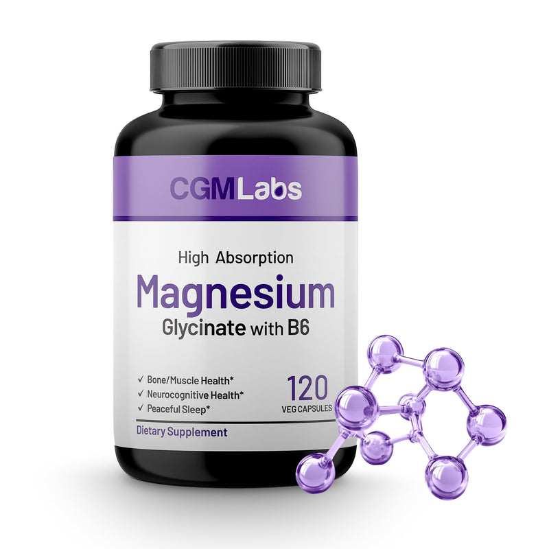 Magnesium Glycinate with B6, 240mg Elemental Magnesium, 120 Caps