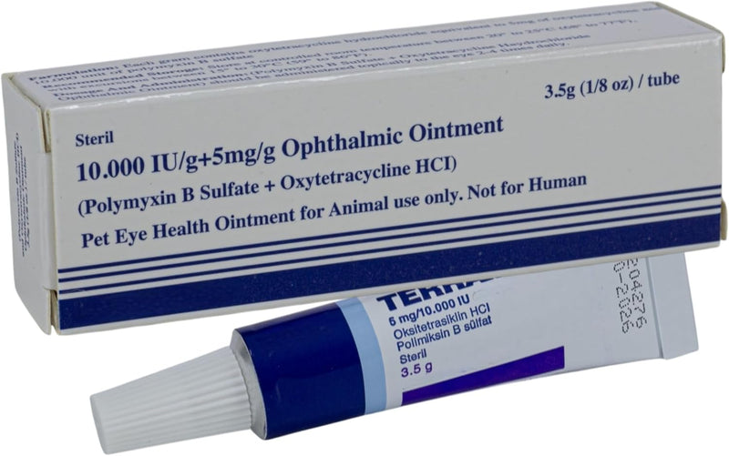 Pet Eye Health Ointment for Dogs, Cats, Cattle, Sheep, Horses, Birds and Puppies, Kittens 1/8 oz /3.5gr - 1 Tube - BeesActive Australia