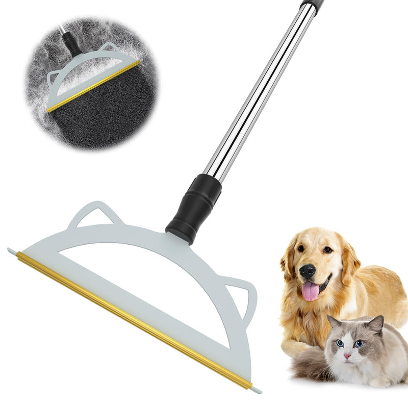 Carpet Rake for Pet Hair Removal, 49” Adjustable Long Handle Pet Hair Removal Tool, Carpet Rake Fur Scraper,Reusable Dog Cat Hair Remover,Pet Hair Removal Broom for Rugs,Mats,Pet Beds,Couch,Furniture - BeesActive Australia
