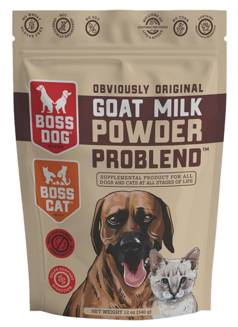 Boss Dog Goat Milk Powder Problend, 12 oz Bag 12 oz (Pack of 1)