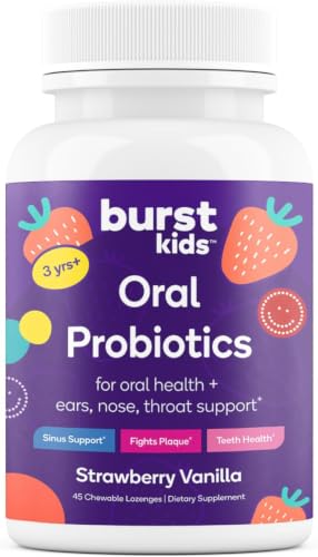 Burst Kids Probiotics (Strawberry Vanilla/45 Chewable Lozenges)