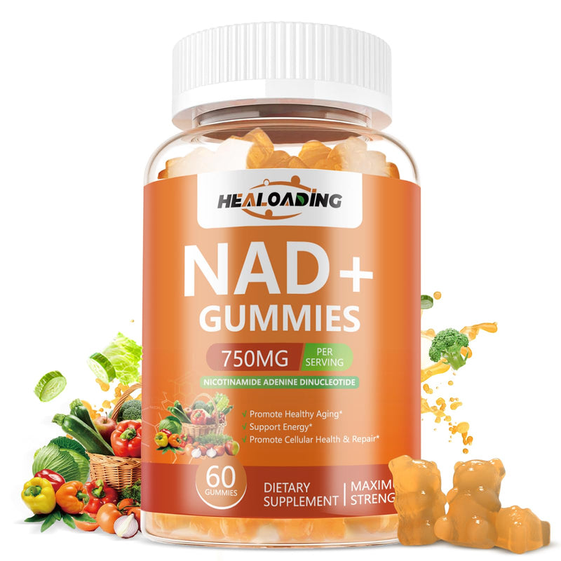 NAD+ Gummies NAD Resveratrol Supplement : NAD Supplements for Women Aging Defense Absorption Than Nicotinamide Riboside Boost Vitamin B3 D3 Sodium Zinc Support Cellular Health Energy and DNA Repair