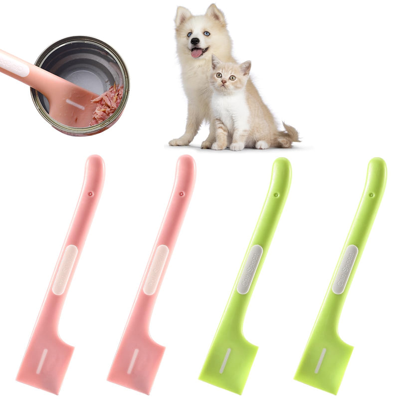 4 Pcs Pet Food Spoon Set, Pet Food Mixing Spoons Cat Wet Food Spoon Dog Food Scoop Cat Food Spoon Spatula Food Can Spoon for Dogs and Cats - BeesActive Australia
