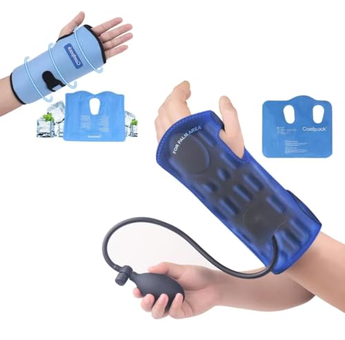 Comfpack Wrist Ice Pack wrap for Carpal Tunnel Relief & Wrist Ice Pack Wrap for Carpal Tunnel, Hand Ice Pack for Arthritis