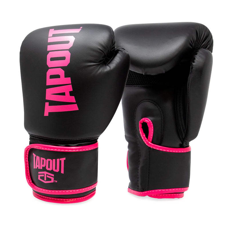 TAPOUT Boxing Gloves with Breathable Mesh Palm for Men and Women in Training, Muay Thai, Kickboxing, Sparring, and MMA Bubble Gum Pink 10 oz