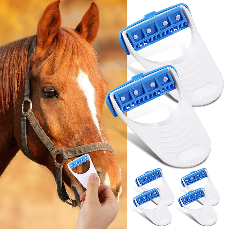 6 Pcs Horse Clippers Horse Grooming Razor Disposable Grooming Razor Fit for Horse Dog, White