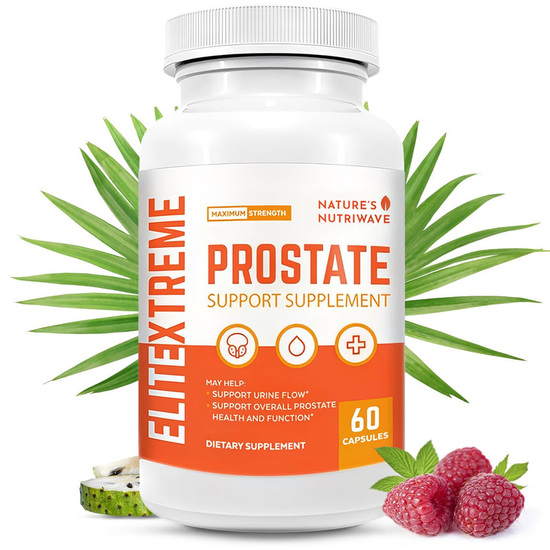 EliteXtreme – Saw Palmetto, Plant Sterols & Zinc – 60 Ct, 1 Month Supply | Also includes Vitamins with Saw Palmetto, Plant Sterols & Zinc | Non-GMO, Made in USA | Easy-to-swallow capsule 60 Count (Pack of 1)