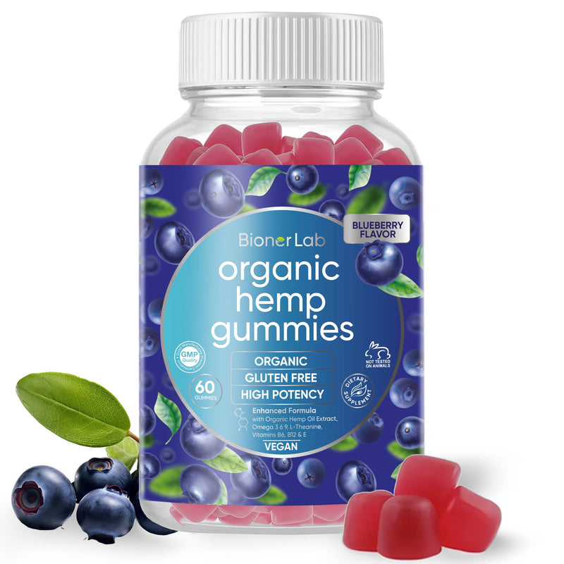 BionerLab Premium Organic Gummies - Gluten Free Supplement for Men & Women
