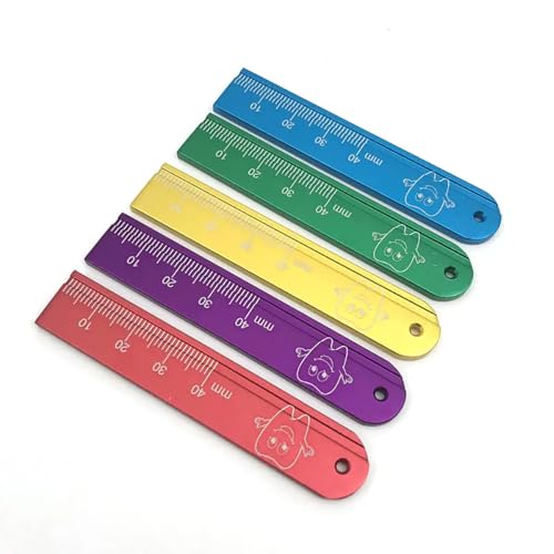 5pcs Dental Endo Rulers Span Measure Scale Endodontic Colorful