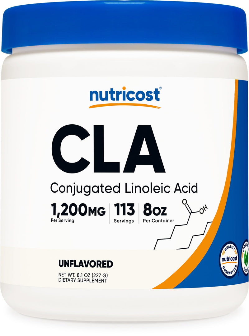 Nutricost CLA (Conjugated Linoleic Acid) 8oz (227g) Powder - Gluten Free, GMO Free CLA Supplement - BeesActive Australia
