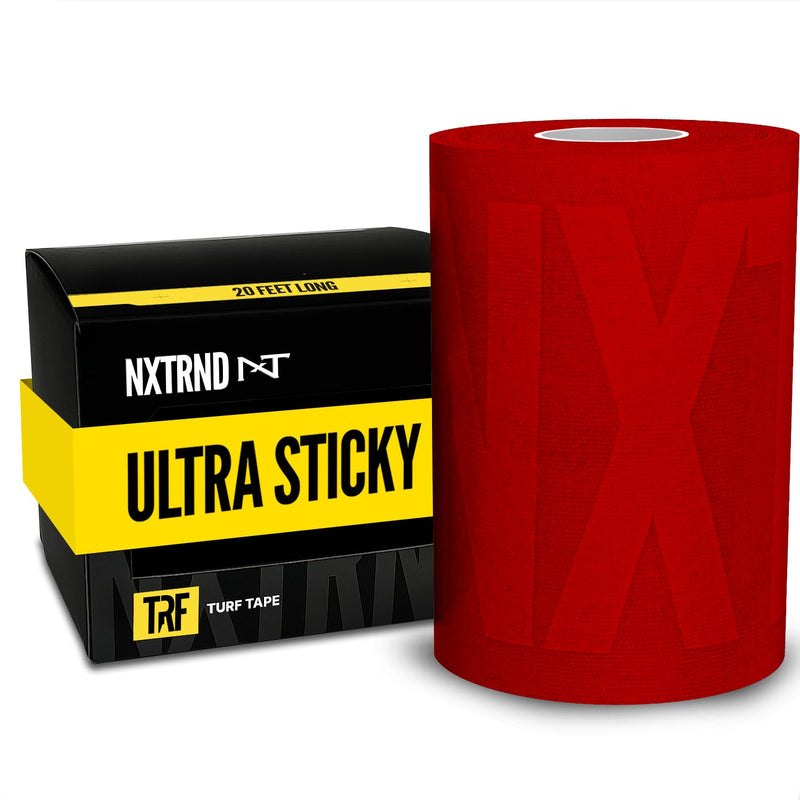 Nxtrnd TRF Turf Tape Football, Extra Wide Kinesiology Tape, Protects from Turf Burn (Red) Red - BeesActive Australia