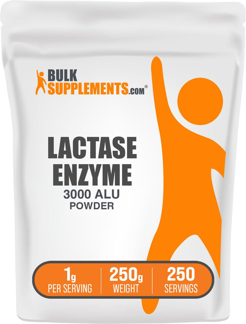BulkSupplements.com Lactase Enzyme (3000 ALU) Powder - Lactase Enzyme Supplement, Digestive Support - Gluten Free, 1g per Serving, 250g (8.8 oz) (Pack of 1) 8.8 Ounce (Pack of 1) - BeesActive Australia